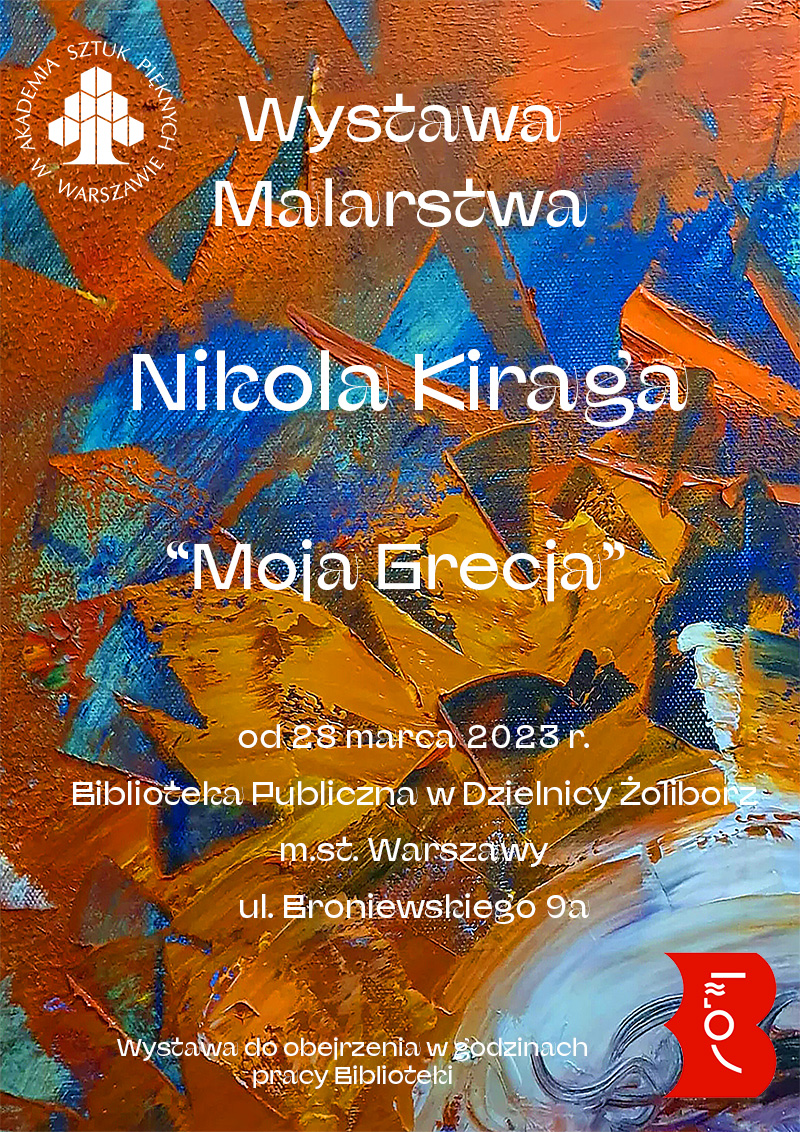 Zapraszamy na wystawę naszej absolwentki Nikoli Kiragi -„Moja Grecja”