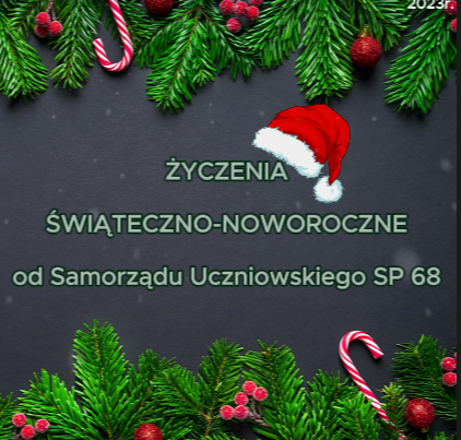 Życzenia świąteczno-noworoczne od Samorządu Uczniowskiego